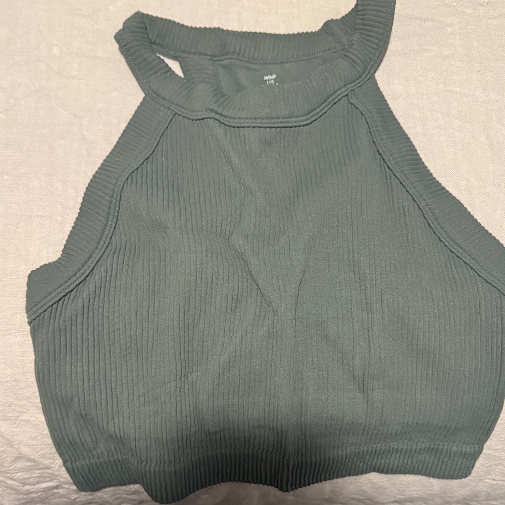 Aerie Ribbed Halter Crop Top